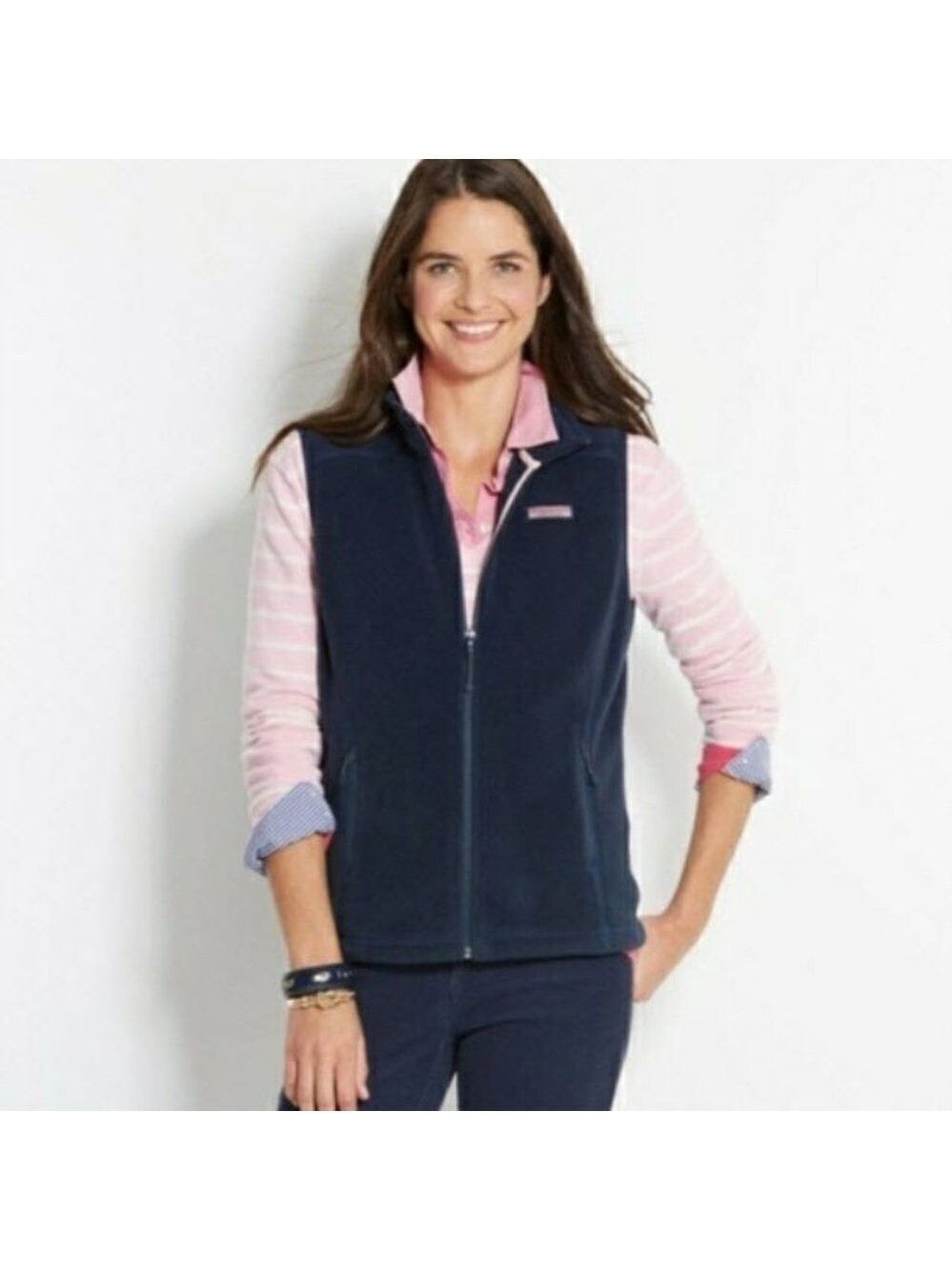 VINEYARD VINES | Vest Fleece Navy girls sz 12 14